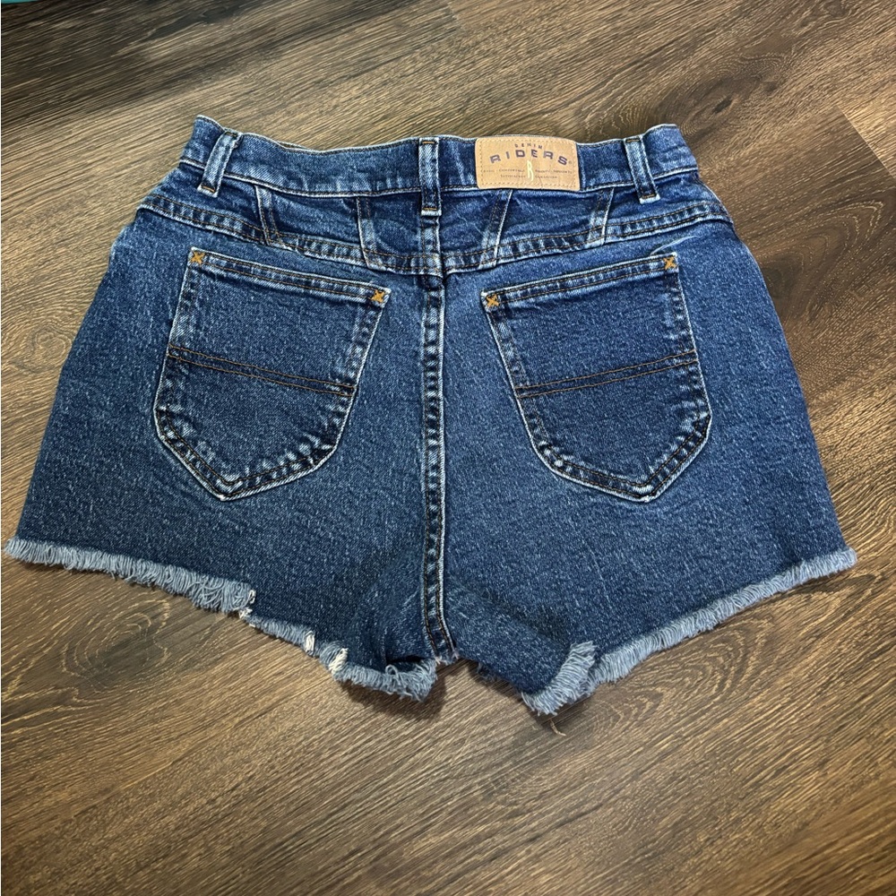Vintage 90s Riders Dark Wash Denim Shorts